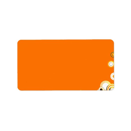 Geschachtelte Kreise in lebhaften Farben Adressaufkleber (Vorne)