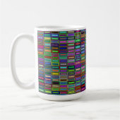Geschachtelte Rechtecke 15oz Tasse (Links)