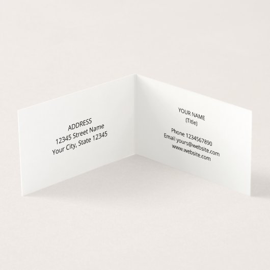 Geschachtelte Visitenkartenvorlage mit EU-Logo Visitenkarten (Innenseite)