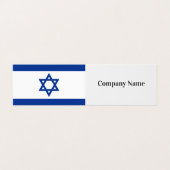 Geschachtelte Visitenkartenvorlage mit israelische Visitenkarten (Außenseite Aufgefaltet)