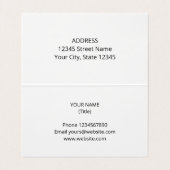 Geschachtelte Visitenkartenvorlage mit kanadischer Visitenkarten (Innenseite Aufgefaltet)