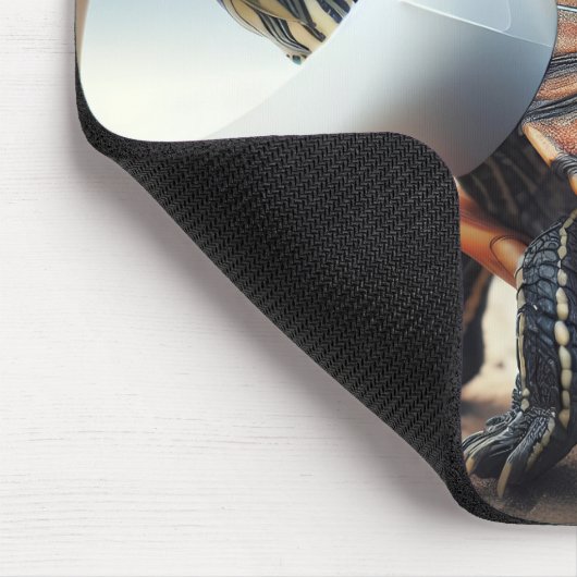 Geschädigte Schildkrötentruhe Mousepad (Ecke)