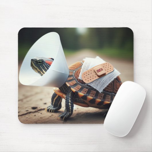 Geschädigte Schildkrötentruhe Mousepad (Mit Mouse)