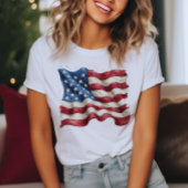 Geschädigte USA-Flagge 4. Juli T-Shirt