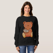 Geschädigter Teddybär Sweatshirt (Vorne ganz)