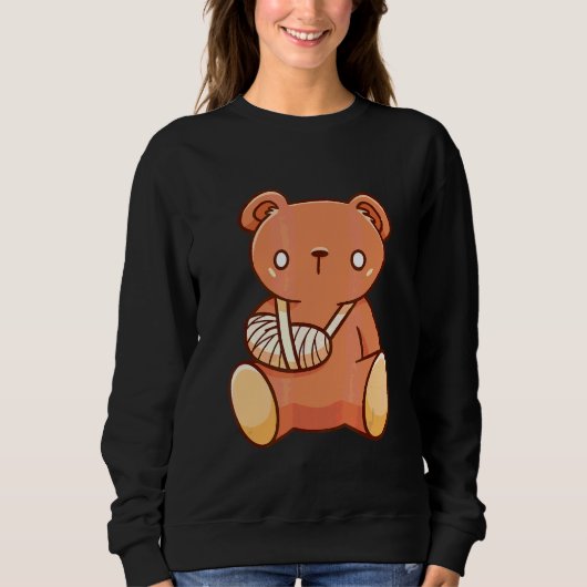 Geschädigter Teddybär Sweatshirt (Vorderseite)