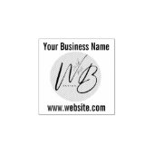 Geschäf tslogo Name Website Gummi  Gummistempel (Prägung)