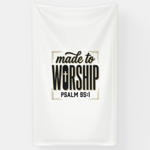 Geschaffen um anzubeten Psalm 95_1 Christliches Vi Banner