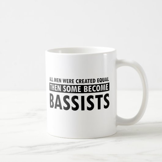 Geschaffener gleichmäßig Bassistentwurf Kaffeetasse (Rechts)