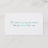 Geschäft, 3,5" x 2,0", 100 verpacken, weiß visitenkarte (Rückseite)