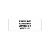 Geschäft 4 Zeilen Name Website Rücksendeadresse Permastempel (Design)