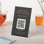 Geschäft 5-Sterne-Bewertungs-QR-Code Geschäft Tisc Sockelschild (In SItu)