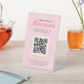 Geschäft 5-Sterne-Bewertungs-QR-Code Geschäft Tisc Sockelschild (In SItu)