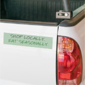 GESCHÄFT AM ORT. ESSEN SIE SAISONAL AUTOAUFKLEBER (Auf Lkw)