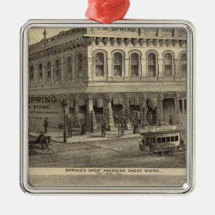 Geschäft, Brauerei, San Jose Silbernes Ornament