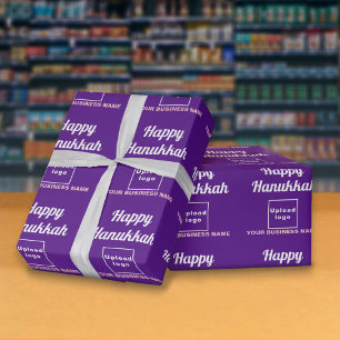Geschäft Chanukka Lila Geschenkpapier