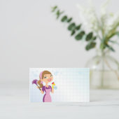 GESCHÄFT CLEANING COMPANY VISITENKARTE (Stehend Vorderseite)