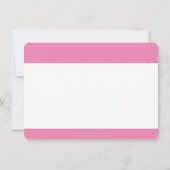 GESCHÄFT DANK IHNEN beruflich modernes Süßes pink Dankeskarte (Rückseite)