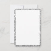 GESCHÄFT DANK IHNEN Bestellung einfügen silber Gli Dankeskarte (Rückseite)