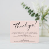 GESCHÄFT DANK IHNEN elegantes Aquarellfarbenrot Dankeskarte (Stehend Vorderseite)