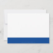 GESCHÄFT DANK IHNEN moderne, kühn und blau handhab Dankeskarte (Rückseite)