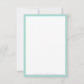 GESCHÄFT DANK IHNEN modernen Auftrag einfügen Minz Dankeskarte (Rückseite)