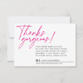 GESCHÄFT DANK IHNEN modernen Kugelschreiber heiß r Dankeskarte (Vorderseite)