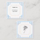 Geschäft danken Ihnen zu kardieren Quadratische Visitenkarte (Vorne/Hinten)