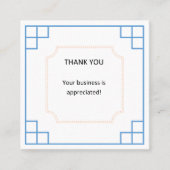 Geschäft danken Ihnen zu kardieren Quadratische Visitenkarte (Vorderseite)