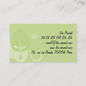 Geschäft, denn - Landscape-Visitenkarte Visitenkarte (Rückseite)