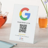 Geschäft Google Bewertungs-Tischschild l QR-Code Sockelschild (In Situ)