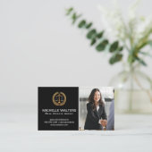 Geschäft | Hand Shake Visitenkarte (Stehend Vorderseite)