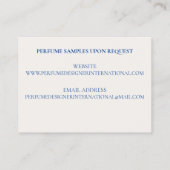 Geschäft/Hersteller/Design Parfümflasche Visitenkarte (Rückseite)