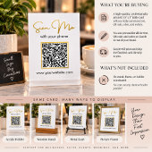 Geschäft | Hochzeits-QR-Code-Tischkarte Tischnummer
