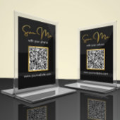 Geschäft | Hochzeits-QR-Code-Tischkarte Tischnummer