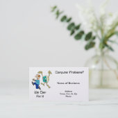 Geschäft können Karte-Computer-Wir es regeln Visitenkarte (Stehend Vorderseite)