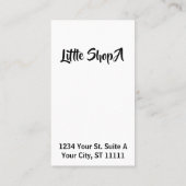 Geschäft/Künstler/Sozialnetz-Ikonen-Visitenkarte Visitenkarte (Rückseite)