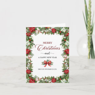 Geschäft-Logo Frohe Weihnachten Dankeschön-Karte  