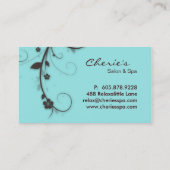 Geschäft mit 311 blaues Braun des Türkises Visitenkarte (Rückseite)