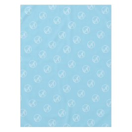 Geschäft mit Logos für die Blue-MShow Tischdecke