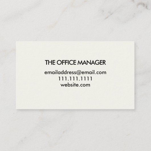 Geschäft mit rustikaler Bekleidung Visitenkarte (Rückseite)