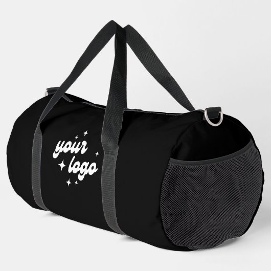 Geschäft mit Schwarzen benutzerdefinierten Logos Duffle Bag (Rechte Ecke)
