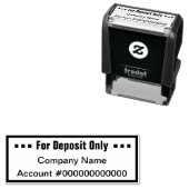 Geschäft nur für Einlagen Permastempel (Beispiel)