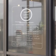 Geschäft Öffnungszeiten Logo QR Code Transparent