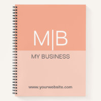 Geschäft Pfirsich Monogramm 