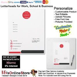 Geschäft Rot Schwarz Logo Firmenname Unterschrift Briefbogen