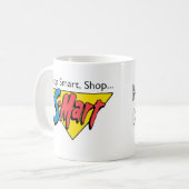 Geschäft Smart, kaufen intelligent - Hagel zum Kaffeetasse (Vorderseite Links)