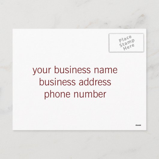 Geschäft Thanksgivng Postkarten (Rückseite)