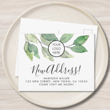 Geschäft Umzug Logo Adresse Änderung