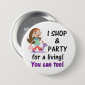 Geschäft und Party Button (Vorne & Hinten)